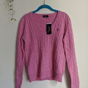 Polo Ralph Lauren Pink V Neck Sweater